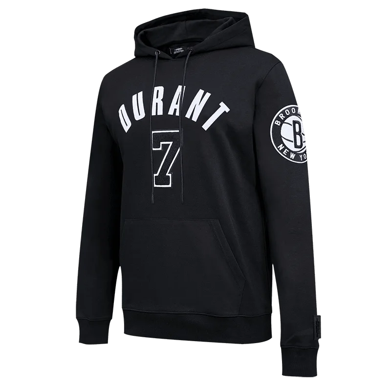 NBA BROOKLYN NETS KEVIN DURANT #7 MEN'S PO HOODIE (BLACK)