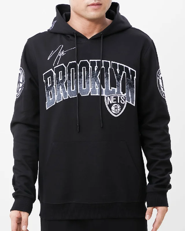 NBA BROOKLYN NETS HOMETOWN MEN'S PO HOODIE (BLACK)