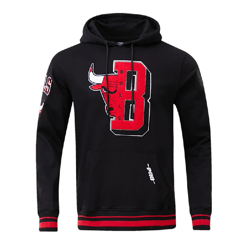 NBA CHICAGO BULLS MASHUP MEN'S PO HOODIE (BLACK)