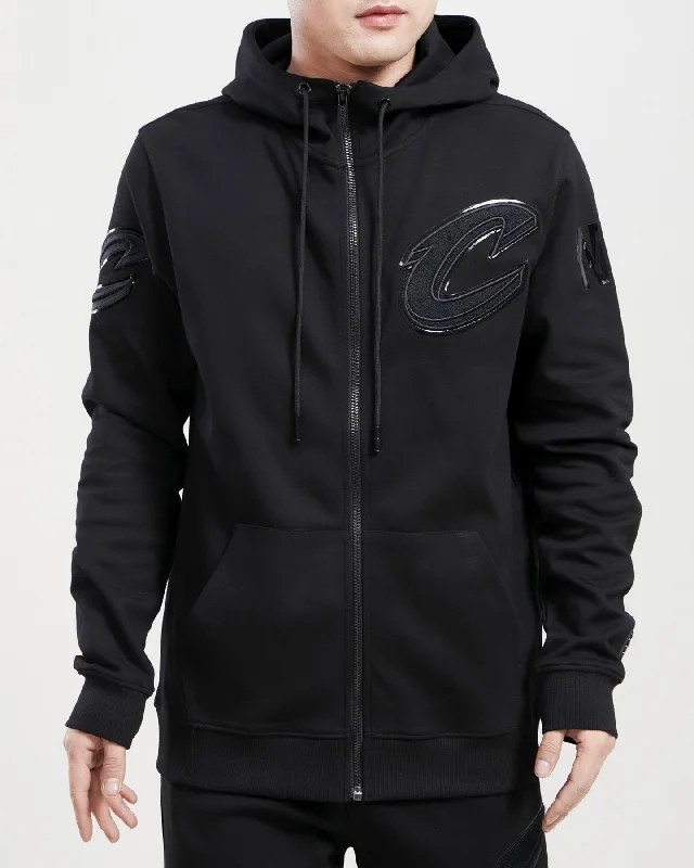 NBA CLEVELAND CAVALIERS TRIPLE BLACK FZ HOODIE (TRIPLE BLACK)