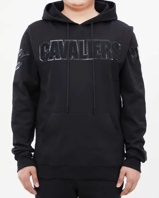 NBA CLEVELAND CAVALIERS TRIPLE BLACK MEN'S PO HOODIE (TRIPLE BLACK)