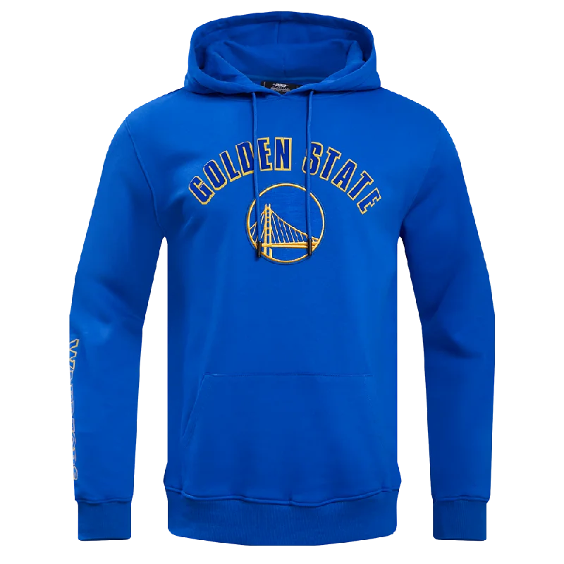 NBA GOLDEN STATE WARRIORS CLASSIC MEN'S PO HOODIE (ROYAL BLUE)