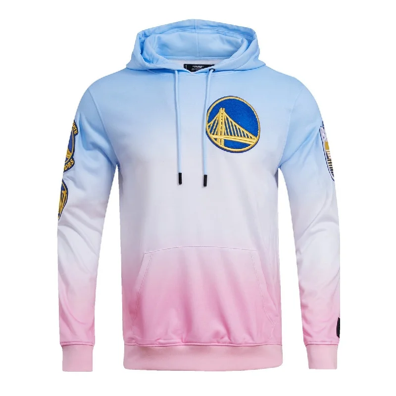 NBA GOLDEN STATE WARRIORS LOGO HOODIE (BLUE/WHITE/PINK)