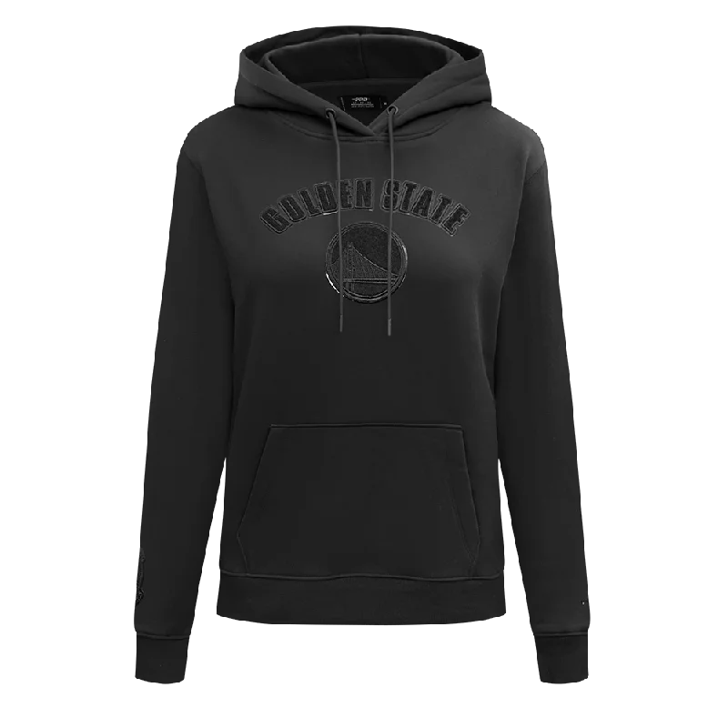 NBA GOLDEN STATE WARRIORS TRIPLE BLACK WOMEN'S PO HOODIE (TRIPLE BLACK)