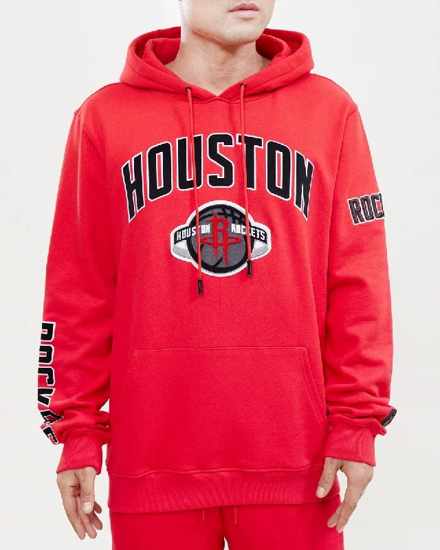 NBA HOUSTON ROCKETS CLASSIC MEN'S PO HOODIE (RED)