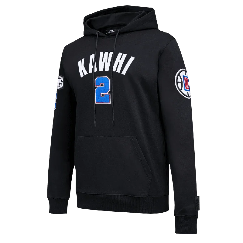 NBA LOS ANGELES CLIPPERS KAWHI MEN'S PO HOODIE (BLACK)