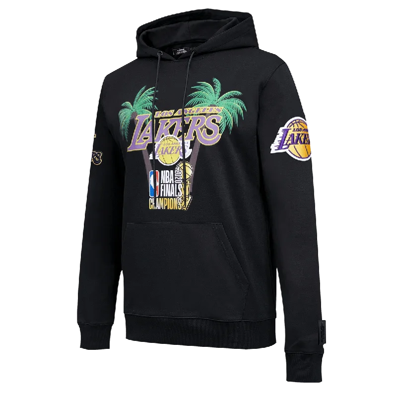 NBA LOS ANGELES LAKERS FINALS CHAMPIONS PALM MEN'S PO HOODIE (BLACK)