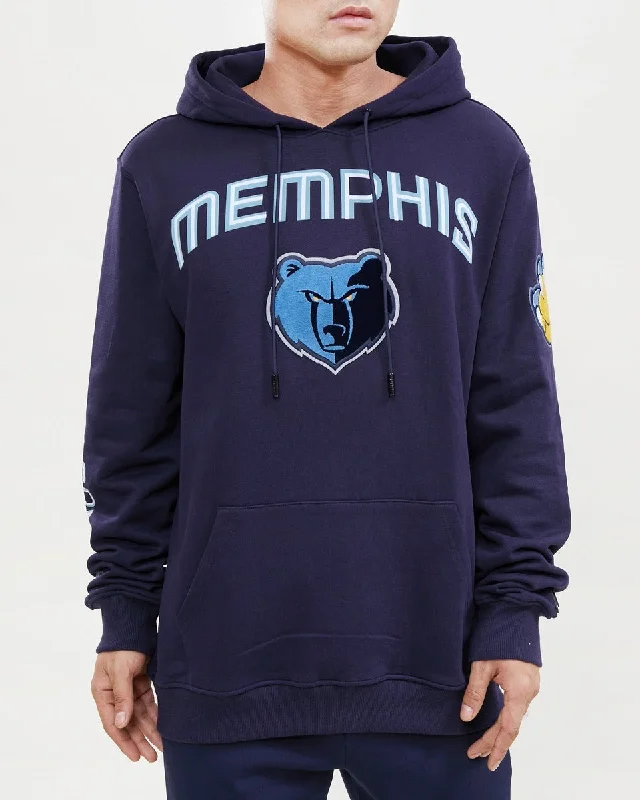 NBA MEMPHIS GRIZZLIES CLASSIC MEN'S PO HOODIE (MIDNIGHT NAVY)