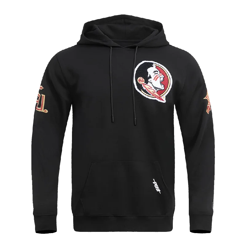 FLORIDA STATE UNIVERSITY CLASSIC MEN'S PO HOODIE (BLACK)