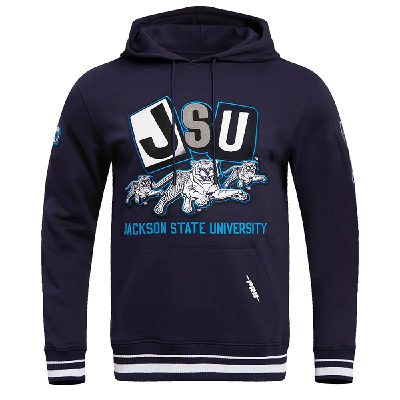 JACKSON STATE UNIVERSITY HOMECOMING MEN'S RIB PO HOODIE (MIDNIGHT NAVY)