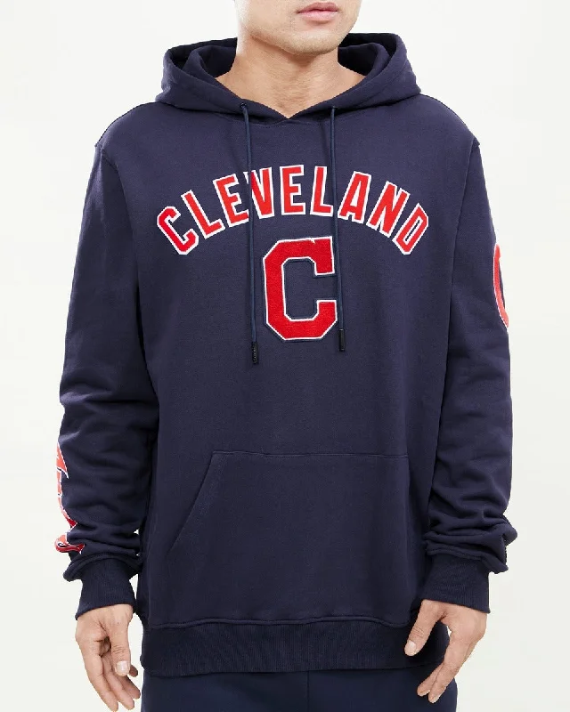 MLB CLEVELAND GUARDIANS CLASSIC MEN'S PO HOODIE (MIDNIGHT NAVY)