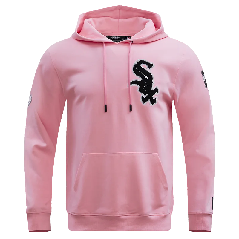 MLB CHICAGO WHITE SOX CLASSIC CHENILLE MEN'S PO HOODIE (PINK)