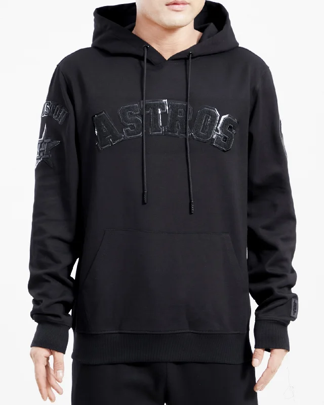 MLB HOUSTON ASTROS TRIPLE BLACK MEN'S PO HOODIE (TRIPLE BLACK)