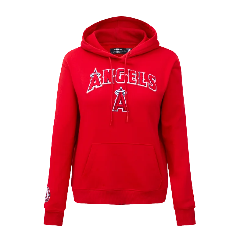 MLB LOS ANGELES ANGELS CLASSIC WOMEN'S PO HOODIE (RED)