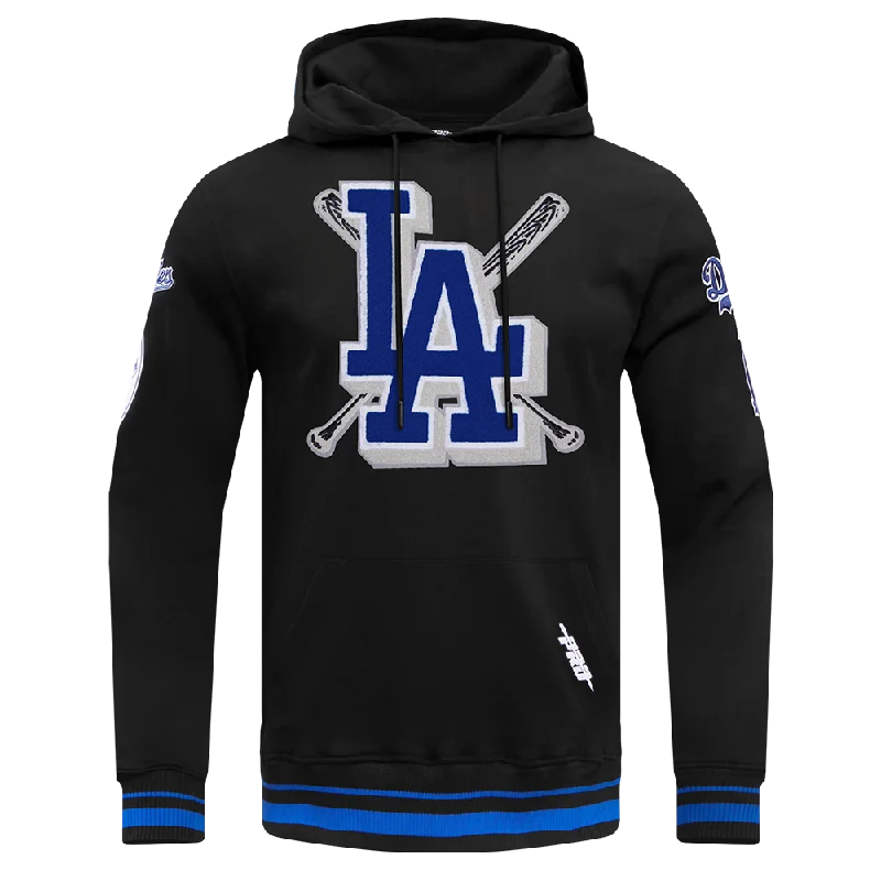 MLB LOS ANGELES DODGERS MASHUP MEN'S PO HOODIE (BLACK)