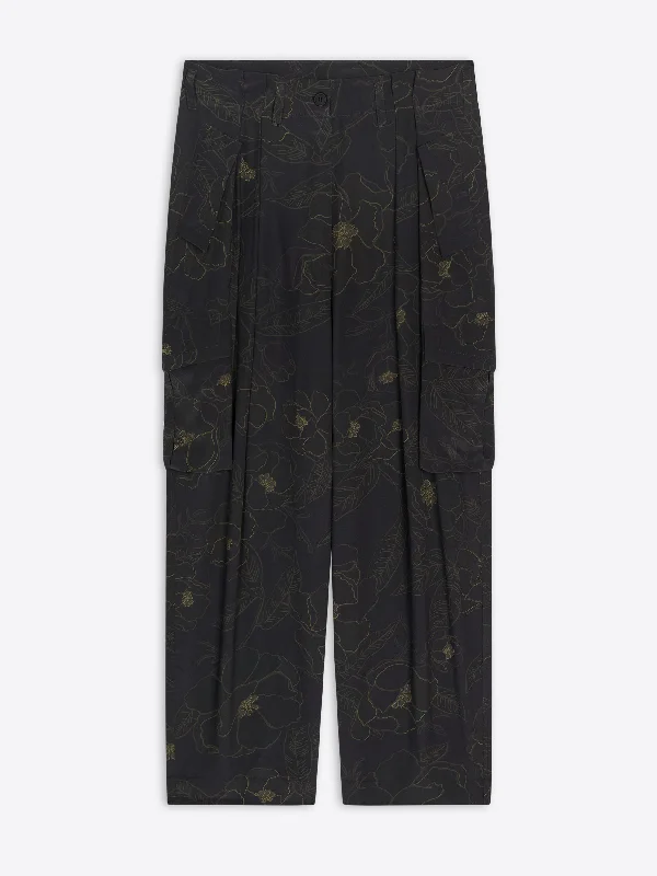 Silk workwear pants