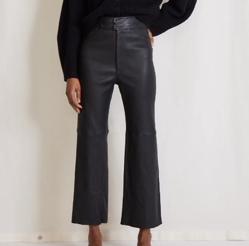 Apiece Apart Monterey Leather Pant Black