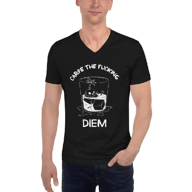 Carpe The Fucking Diem Vacation Design - Unisex V-Neck T-Shirt