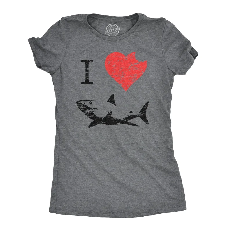 I Love Sharks Women's T Shirt