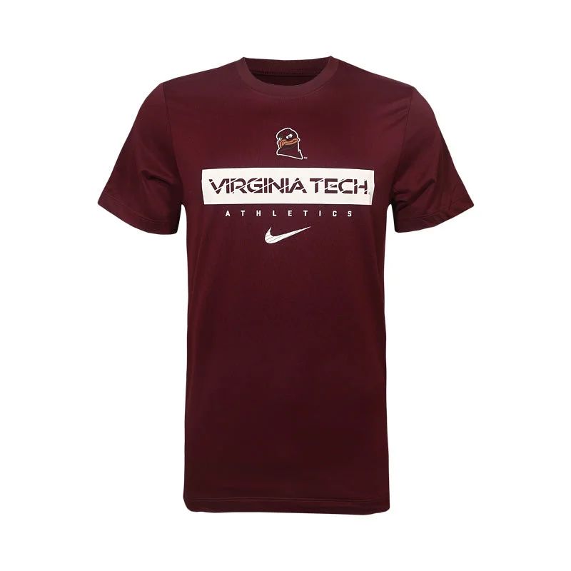 Virginia Tech Men's Dri-FIT Legend T-Shirt: Maroon by Nike