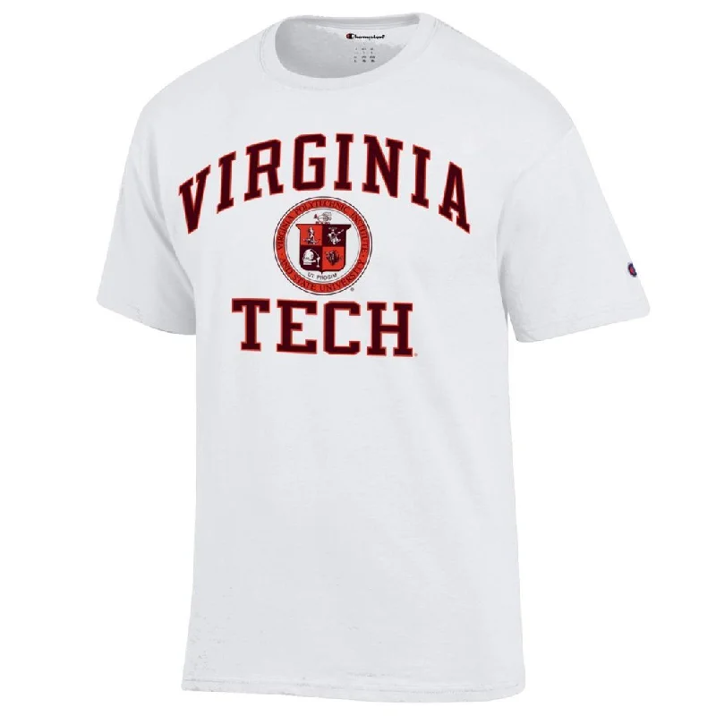 Virginia Tech Seal T-Shirt: White by Champion