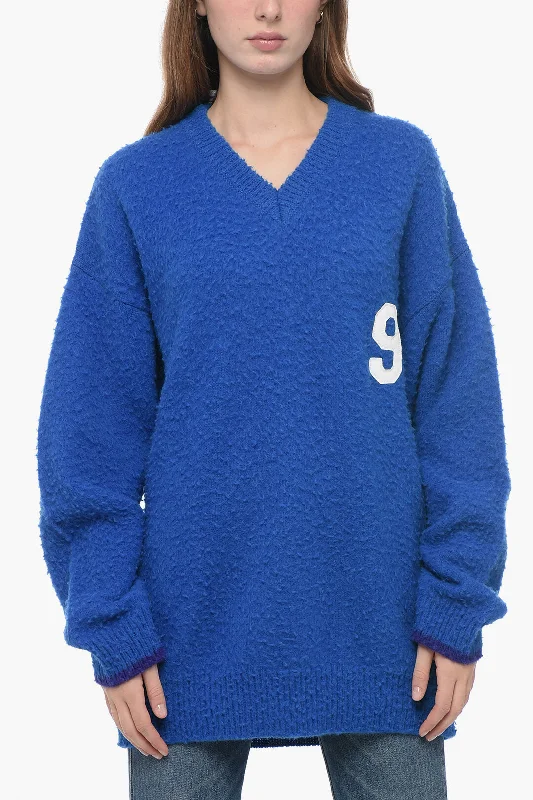 Erl Oversized Sweater with v-Neck