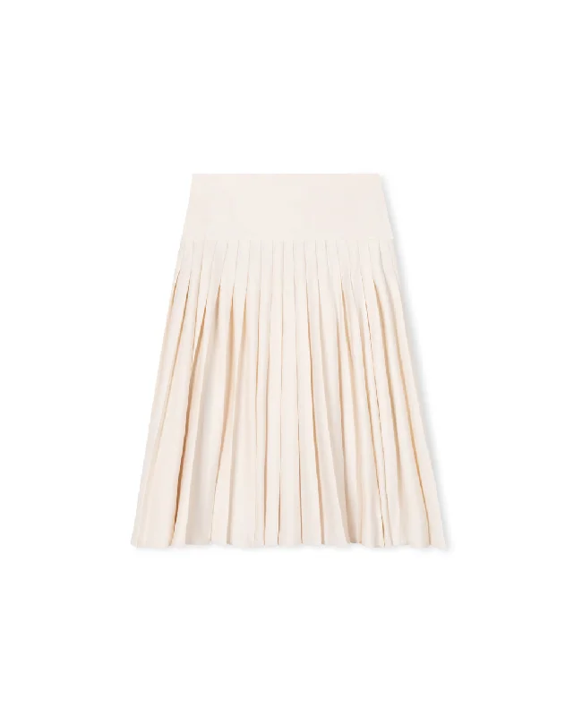 Drop Waisted Pleated Skirt