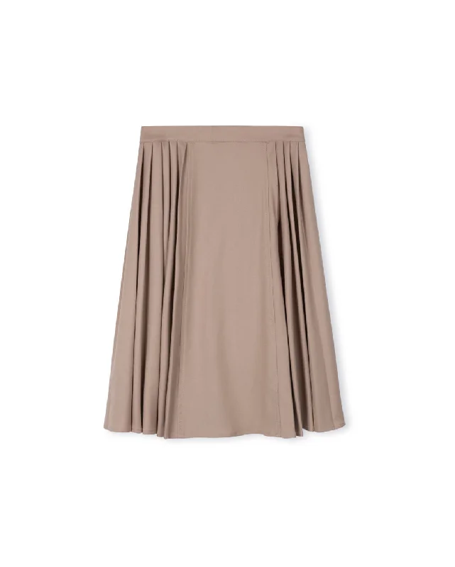 Metro - Wool Pleated Skirt