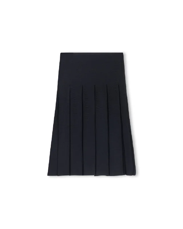 Ranger - Silk Knit Pleated Skirt