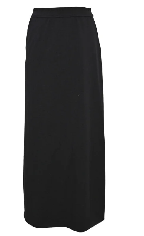 Stretch Jersey Straight Maxi Skirt