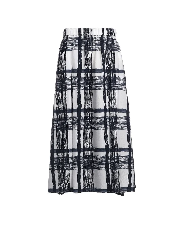 SHADOW PLAID SKIRT