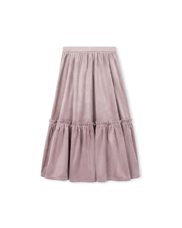 Walter - Velvet Tiered Full Skirt