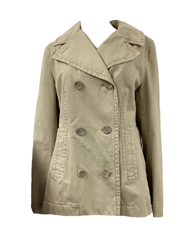 Banana Republic Women's Khaki Peacoat L