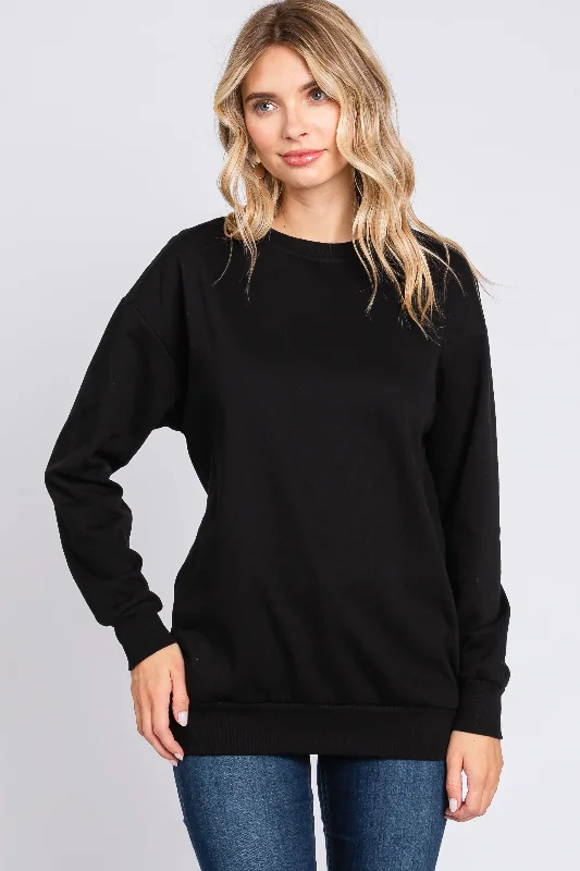 Black Pullover Sweatshirt