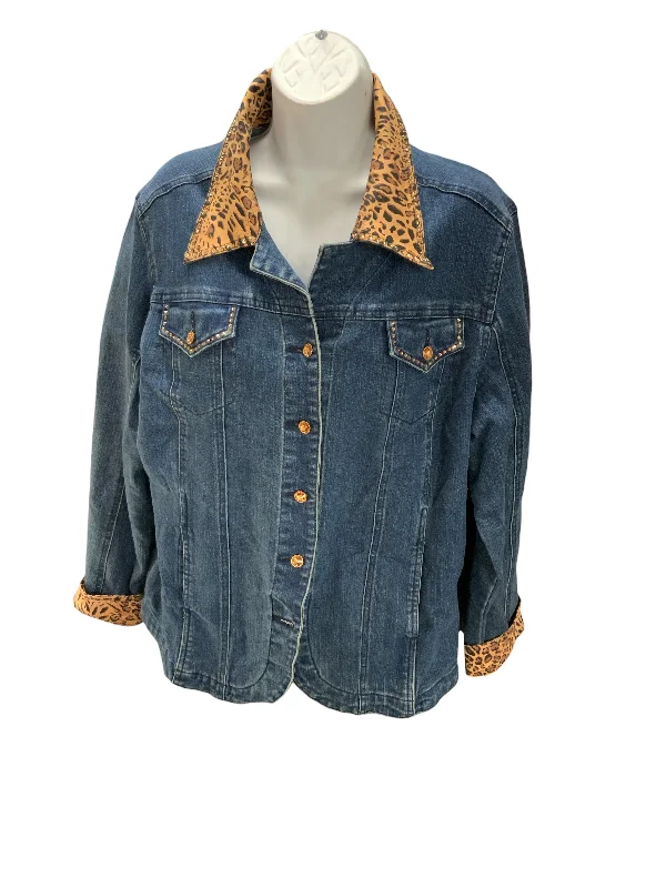 Christine Alexander Women's Jacket Jean Leopard XL