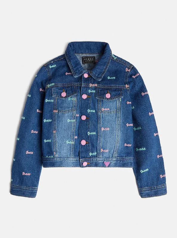 Denim Pastel Logo Jacket (7-16)