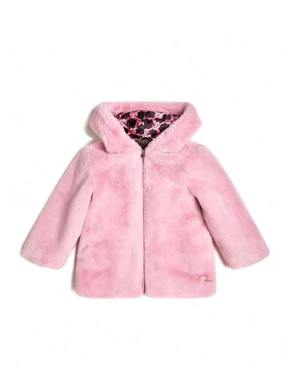 Eco Taffy Rose Faux Fur Jacket (2-7)