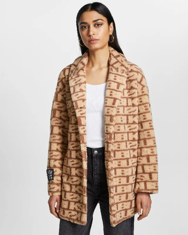 KAMILLE COAT SIGNS JACQUARD