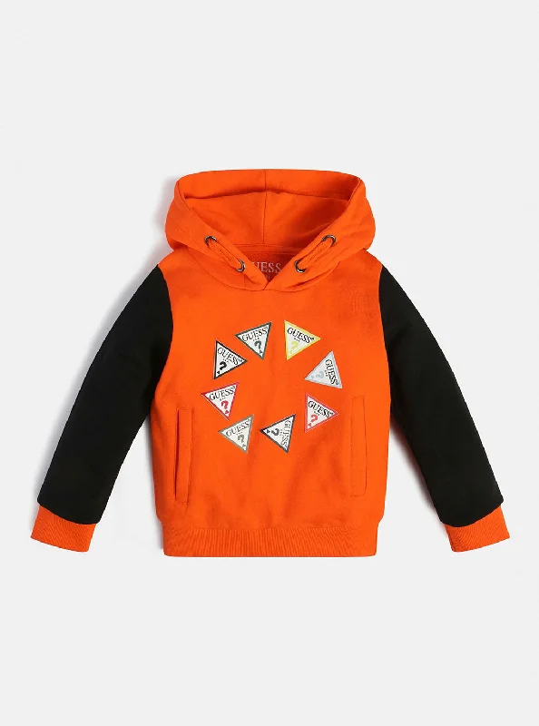 Orange Logo Hoodie Jumper (2-7)