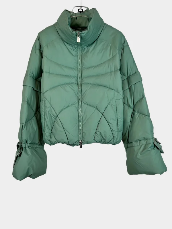 Puffer Jacket With Bow