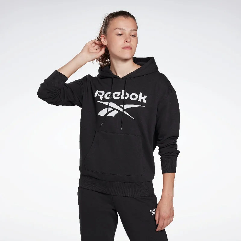 Reebok Identity Logo French Terry Hoodie Black