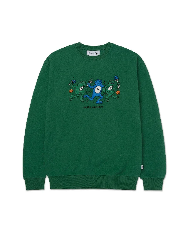 Dancin' Frogs Embroidered Crew