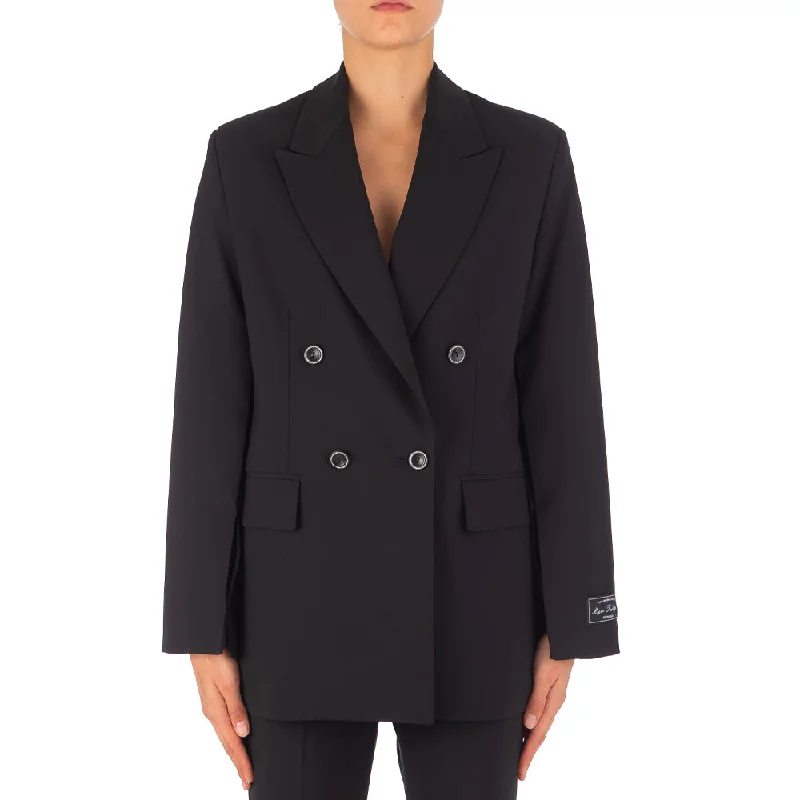 Women's Wool Suiting Jacket Navy